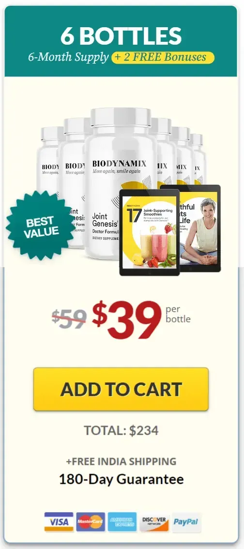 Joint Genesis buy 6 bottle